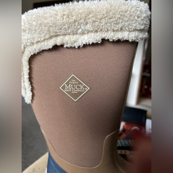 Muck Boots Brown/Blue Winter Boots NEW NWOB women’s 8 - Picture 3 of 4